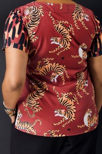 BLUSA DELUXE TIGRE VERMELHO