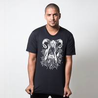 CAMISETA PRETA - WOMAN GOAT