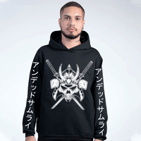 MOLETOM PRETO - SAMURAI SKULL