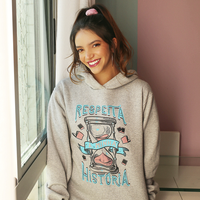 MOLETOM CINZA - RESPEITA MINHA HISTÓRIA
