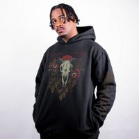 MOLETOM PRETO - GOAT ROSES