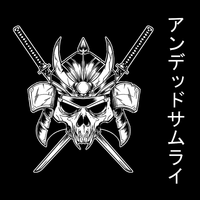 MANGA LONGA PRETA - SAMURAI SKULL