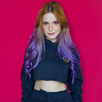 MOLETOM CROPPED PRETO - LITTLE MOON
