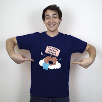CAMISETA AZUL MARINHO - ME DEIXA DORMIR