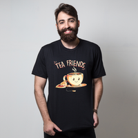 CAMISETA PRETA - TEA FRIENDS