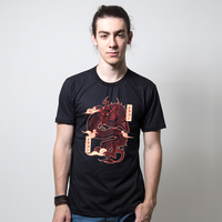 CAMISETA PRETA - RED DRAGON