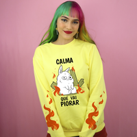 MOLETOM BÁSICO AMARELO - CALMA