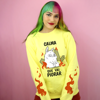 MOLETOM BÁSICO AMARELO - CALMA