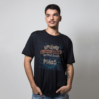 CAMISETA PRETA - SONHO NAS MÃOS