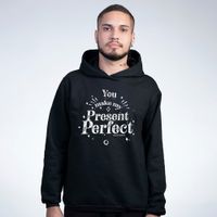 MOLETOM PRETO - PRESENT PERFECT