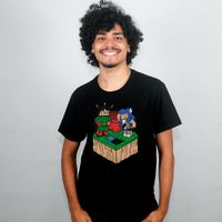 CAMISETA PRETA - SKYBLOCK