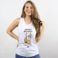 REGATA OFF WHITE - COM DEUS NÃO SE BRINCA