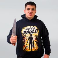 MOLETOM PRETO - FOGO NO PARQUINHO