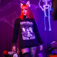 MOLETOM PRETO - GOTH GIRLS