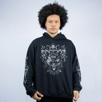 MOLETOM PRETO - THREE EYE CAT