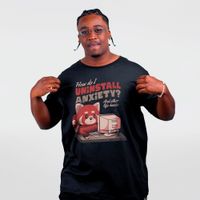 CAMISETA PRETA - UNINSTALL ANXIETY
