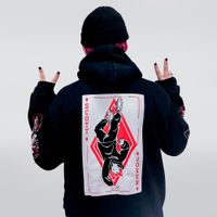MOLETOM PRETO - JOKER BRANCO