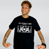 CAMISETA PRETA - THE FUTURO IS SHOW