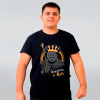 CAMISETA PRETA - RESPEITA O REI