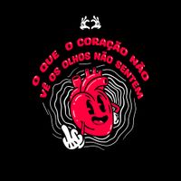 CAMISETA PRETA - CORAÇÃO NÃO VÊ