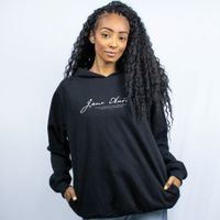 MOLETOM PRETO - JANE AUSTEN BRANCO