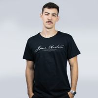 CAMISETA PRETA - JANE AUSTEN BRANCO