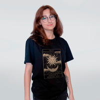CAMISETA PRETA - SUNSHINE & MIDNIGHT