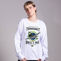 MANGA LONGA OFF WHITE - THUNDERBOLT PRETA