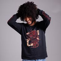 MANGA LONGA PRETA - RED DRAGON
