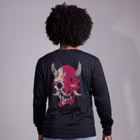 MANGA LONGA PRETA - DEMON SKULL