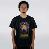 CAMISETA PRETA - DEATH, TAXES AND ALIENS