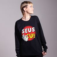 MANGA LONGA PRETA - SEUS CU
