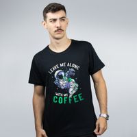 CAMISETA PRETA - LEAVE ME ALONE