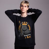 MANGA LONGA PRETA - RESPEITA O REI