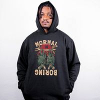 MOLETOM PRETO - NORMAL IS BORING