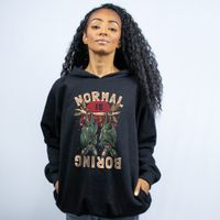 MOLETOM PRETO - NORMAL IS BORING