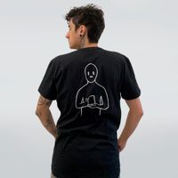 CAMISETA PRETA - CAFÉ