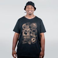 CAMISETA PRETA - POSTAIS