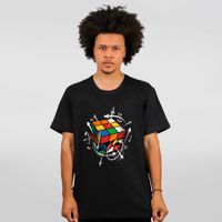 CAMISETA PRETA - THE CUBES FORMULA