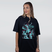 CAMISETA OVERSIZED PRETA - FEEL GOOD