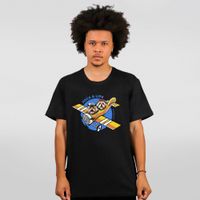 CAMISETA PRETA - AVIÃO JOCA E LIPE