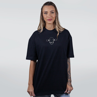 CAMISETA OVERSIZED PRETA - PISCALLOWEEN