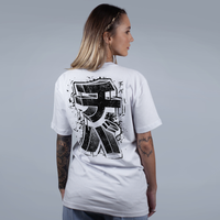 CAMISETA OVERSIZED OFF WHITE - TIBA KATAKANA
