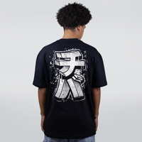 CAMISETA OVERSIZED PRETA - TIBA KATAKANA