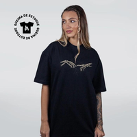 CAMISETA OVERSIZED PRETA - A CRIAÇÃO DE ADÃO