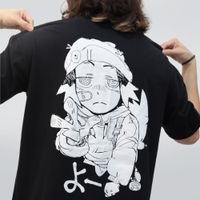 CAMISETA OVERSIZED PRETA - YO