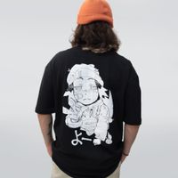 CAMISETA OVERSIZED PRETA - YO