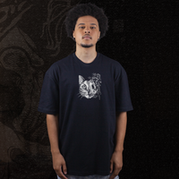 CAMISETA OVERSIZED PRETA - SCHRODINGER'S CAT