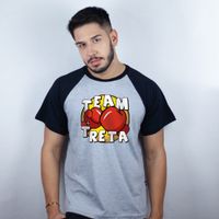 CAMISETA RAGLAN CINZA - TEAM TRETA