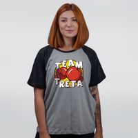 CAMISETA RAGLAN CINZA - TEAM TRETA
